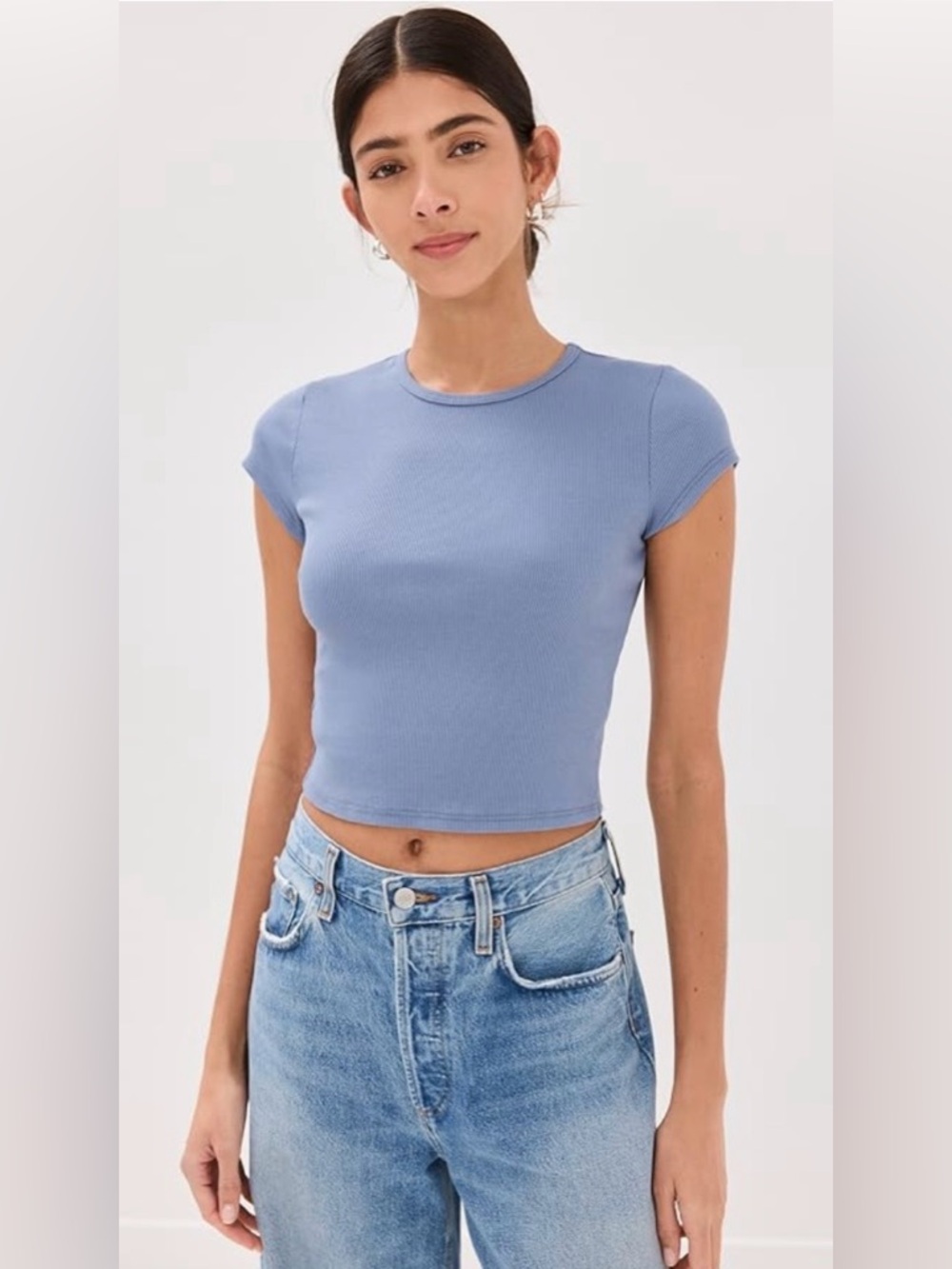 Reformation Muse Tee in Cornflower